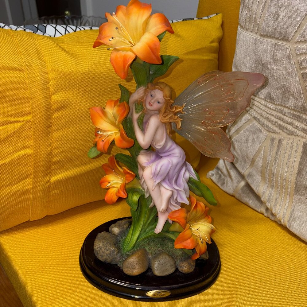 Vintage Di Capoli Collection Orange Lilly Fairy